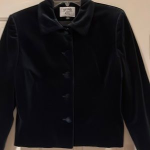 Navy Blue Velvet Jacket size 10